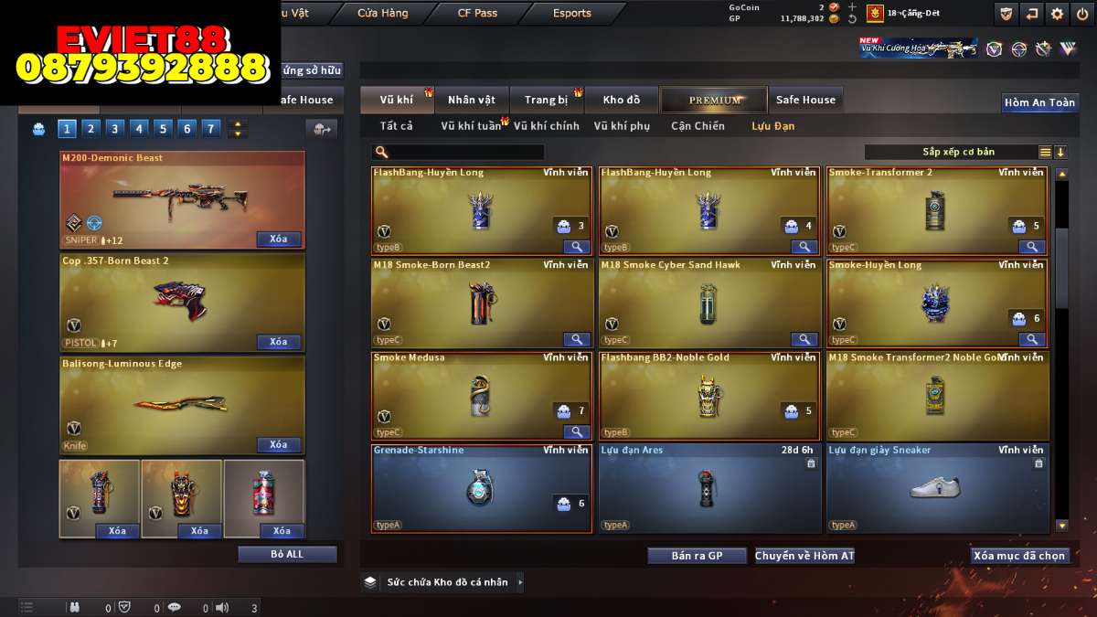 shop acc cf uy tin gia re